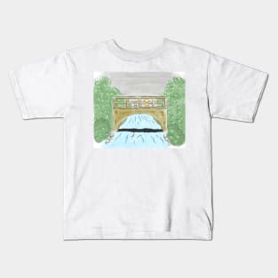 In Which Piglet and Pooh Play Pooh Sticks Kids T-Shirt